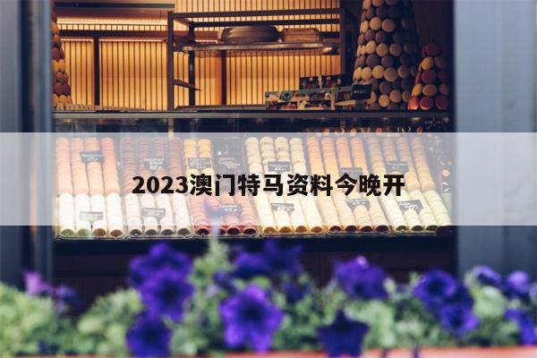2023澳门特马资料今晚开