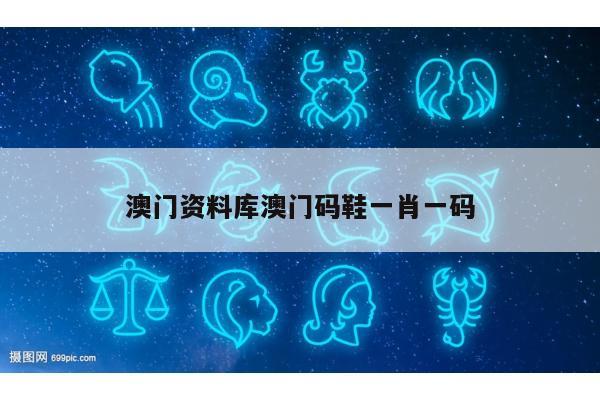 澳门资料库澳门码鞋一肖一码
