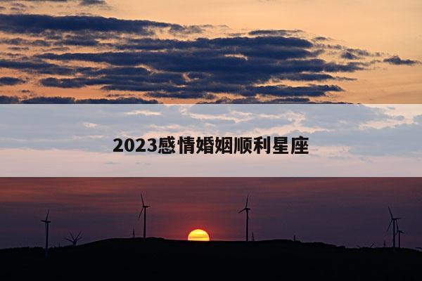 2023感情婚姻顺利星座